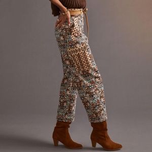 Anthropologie Corduroy Barrel Pants